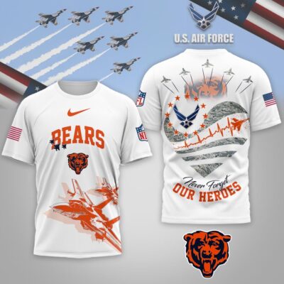Chicago Bears | Premium NFL US Air Force 3D Shirt