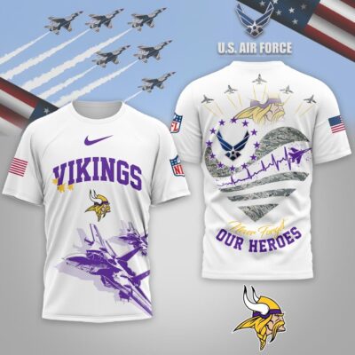 Minnesota Vikings | Premium NFL US Air Force 3D Shirt