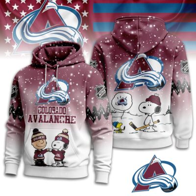 Colorado Avalanche | Premium NHL Peanuts Hoodie - XL