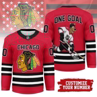 Chicago Blackhawks | Premium NHL Scooby Doo Personalized Hockey Jersey