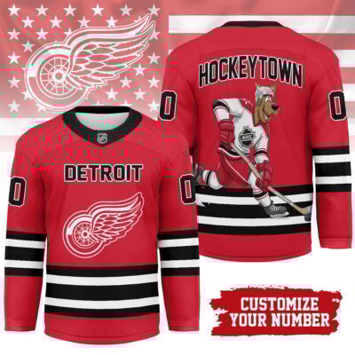 Detroit Red Wings | Premium NHL Scooby Doo Personalized Hockey Jersey