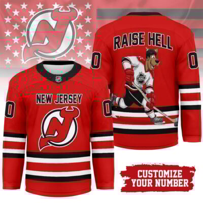 New Jersey Devils | Premium NHL Scooby Doo Personalized Hockey Jersey