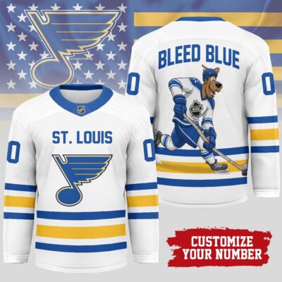 St. Louis Blues | Premium NHL Scooby Doo Personalized Hockey Jersey - L