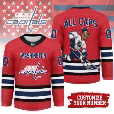 Washington Capitals | Premium NHL Scooby Doo Personalized Hockey Jersey - M