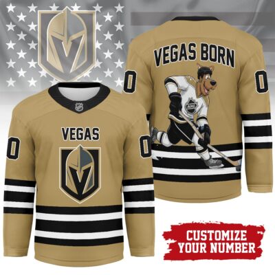 Vegas Golden Knights | Premium NHL Scooby Doo Personalized Hockey Jersey - M