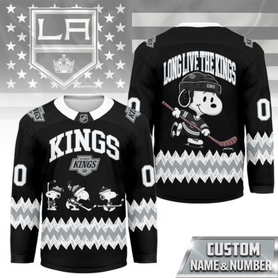 Los Angeles Kings | Premium NHL Snoopy Personalized Hockey Jersey - S