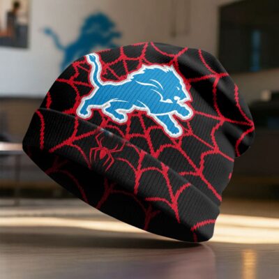 Detroit Lions | Premium NFL Spiderman Brand New Day Beanie Hat