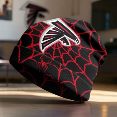 Atlanta Falcons | Premium NFL Spiderman Brand New Day Beanie Hat - Default Title