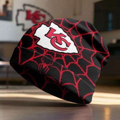 Kansas City Chiefs | Premium NFL Spiderman Brand New Day Beanie Hat - Default Title