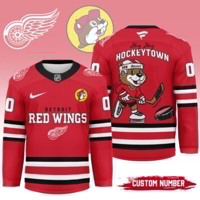 Detroit Red Wings | Premium NHL Bucees Personalized Hockey Jersey