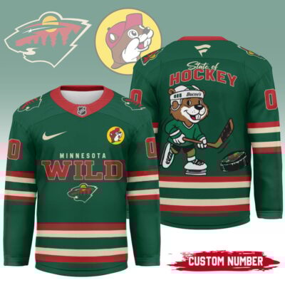 Minnesota Wild | Premium NHL Bucees Personalized Hockey Jersey - L