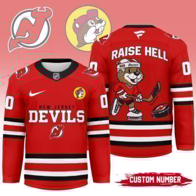New Jersey Devils | Premium NHL Bucees Personalized Hockey Jersey - 5XL