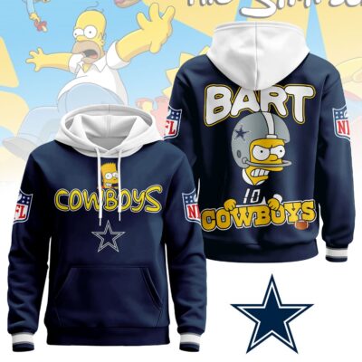 Dallas Cowboys | Premium NFL Bart Simpson Hoodie