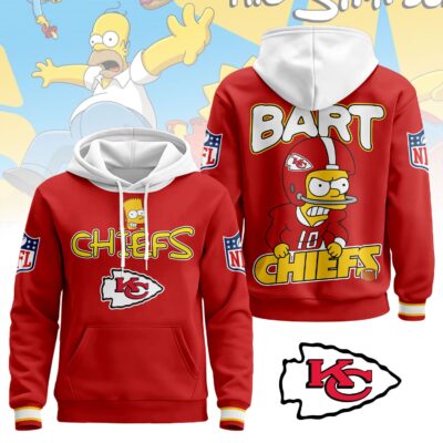 Kansas City Chiefs | Premium NFL Bart Simpson Hoodie - L