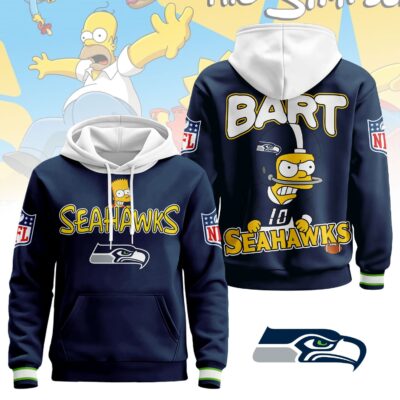Seattle Seahawks | Premium NFL Bart Simpson Hoodie - 4XL