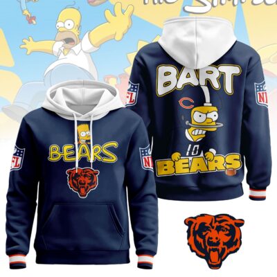 Chicago Bears | Premium NFL Bart Simpson Hoodie - L