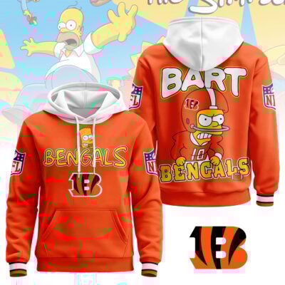 Cincinnati Bengals | Premium NFL Bart Simpson Hoodie