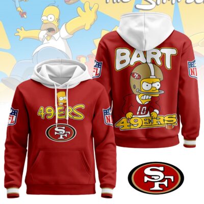 San Francisco 49ers | Premium NFL Bart Simpson Hoodie