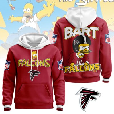 Atlanta Falcons | Premium NFL Bart Simpson Hoodie - 4XL