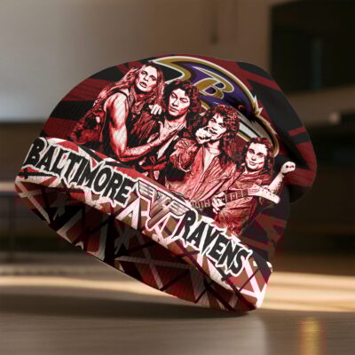 Baltimore Ravens | Premium NFL Van Halen Beanie Hat
