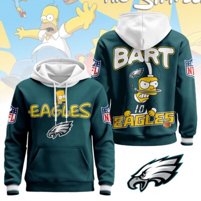 Philadelphia Eagles | Premium NFL Bart Simpson Hoodie - 4XL