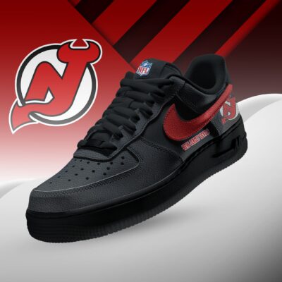 New Jersey Devils | Premium NHL Teams Black AF1 Shoes