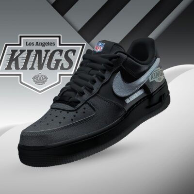 Los Angeles Kings | Premium NHL Teams Black AF1 Shoes