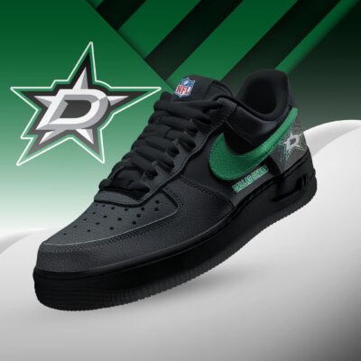 Dallas Stars | Premium NHL Teams Black AF1 Shoes