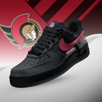 Ottawa Senators | Premium NHL Teams Black AF1 Shoes