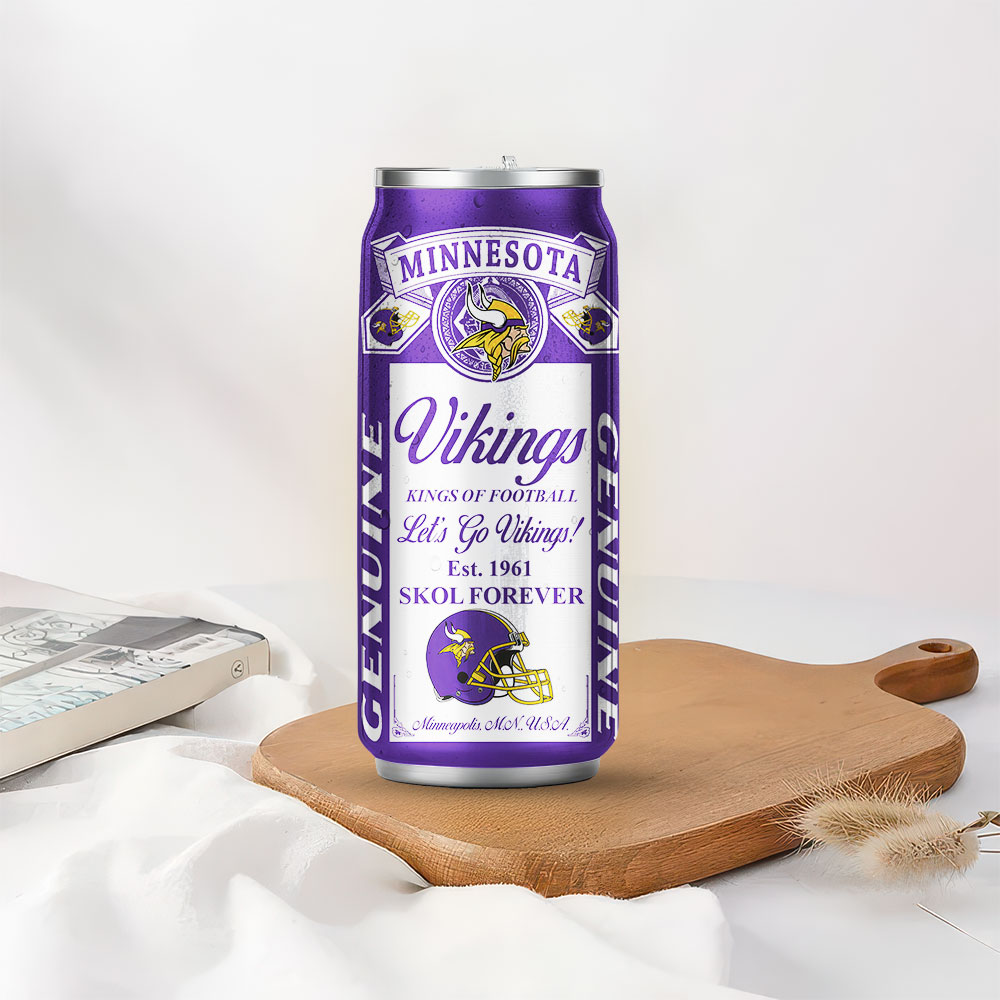 Minnesota Vikings | Premium NFL Budweiser Can Tumbler - Image 3