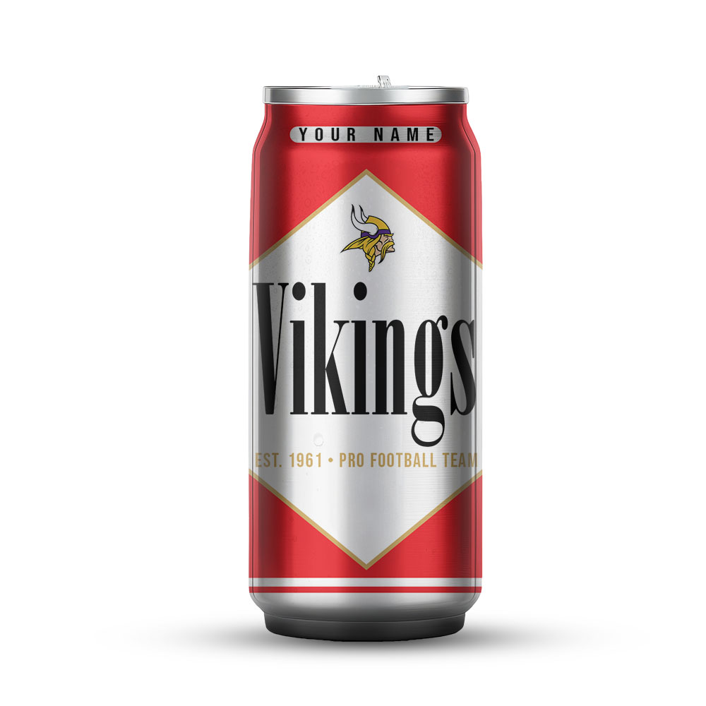 Minnesota Vikings | Premium NFL Marlboro Can Tumbler - Image 2
