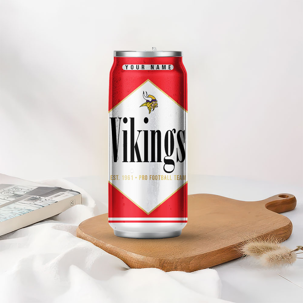 Minnesota Vikings | Premium NFL Marlboro Can Tumbler - Image 3