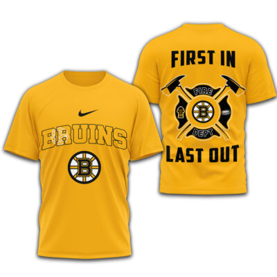 Boston Bruins | Premium NHL Fire Dept 3D Shirt