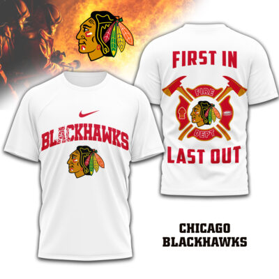 Chicago Blackhawks | Premium NHL Fire Dept 3D Shirt