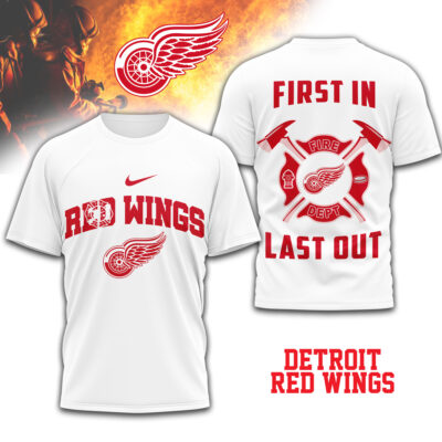 Detroit Red Wings | Premium NHL Fire Dept 3D Shirt