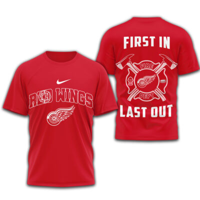 Detroit Red Wings | Premium NHL Fire Dept 3D Shirt
