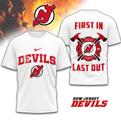 New Jersey Devils | Premium NHL Fire Dept 3D Shirt