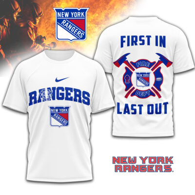 New York Rangers | Premium NHL Fire Dept 3D Shirt
