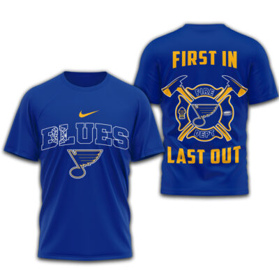 St. Louis Blues | Premium NHL Fire Dept 3D Shirt