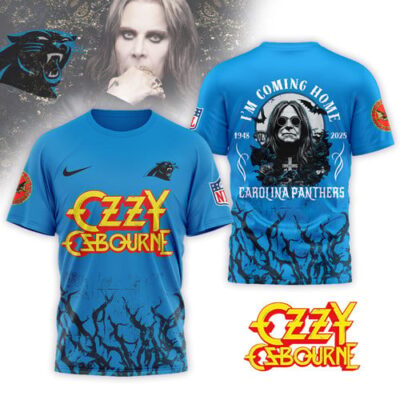 Carolina Panthers | Premium NFL Ozzy Osbourne I Am Coming Home 3D Shirt