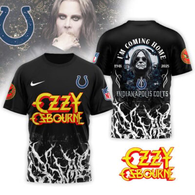 Indianapolis Colts | Premium NFL Ozzy Osbourne I Am Coming Home 3D Shirt