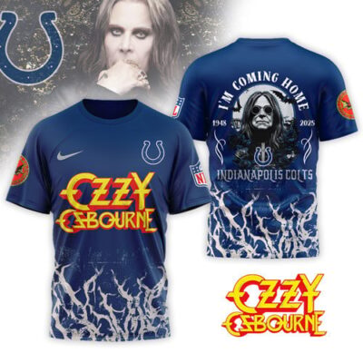 Indianapolis Colts | Premium NFL Ozzy Osbourne I Am Coming Home 3D Shirt