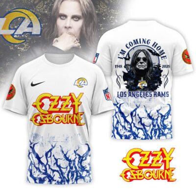 Los Angeles Rams | Premium NFL Ozzy Osbourne I Am Coming Home 3D Shirt