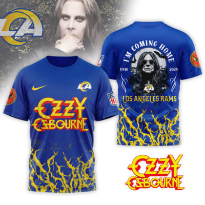 Los Angeles Rams | Premium NFL Ozzy Osbourne I Am Coming Home 3D Shirt