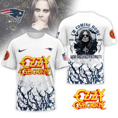 New England Patriots | Premium NFL Ozzy Osbourne I Am Coming Home 3D Shirt