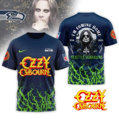 Seattle Seahawks | Premium NFL Ozzy Osbourne I Am Coming Home 3D Shirt
