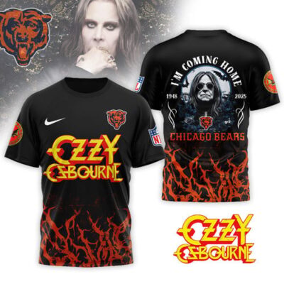 Chicago Bears | Premium NFL Ozzy Osbourne I Am Coming Home 3D Shirt