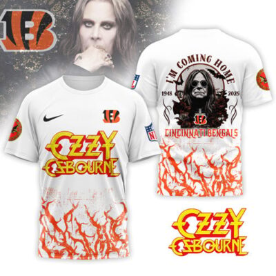 Cincinnati Bengals | Premium NFL Ozzy Osbourne I Am Coming Home 3D Shirt