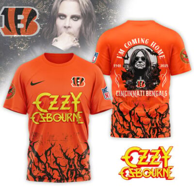 Cincinnati Bengals | Premium NFL Ozzy Osbourne I Am Coming Home 3D Shirt