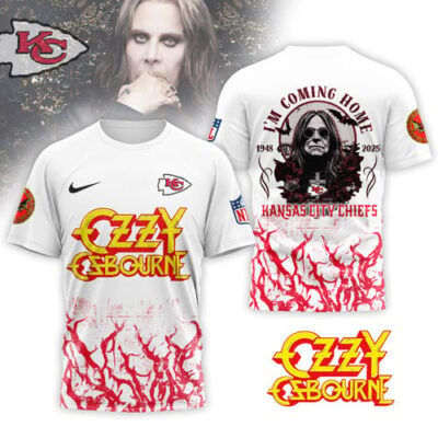 Kansas City Chiefs | Premium NFL Ozzy Osbourne I Am Coming Home 3D Shirt